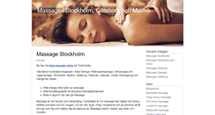 Desktop Screenshot of massage.se